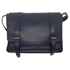 Hermes Black Clemence Steve Caporal 35 Messenger Bag