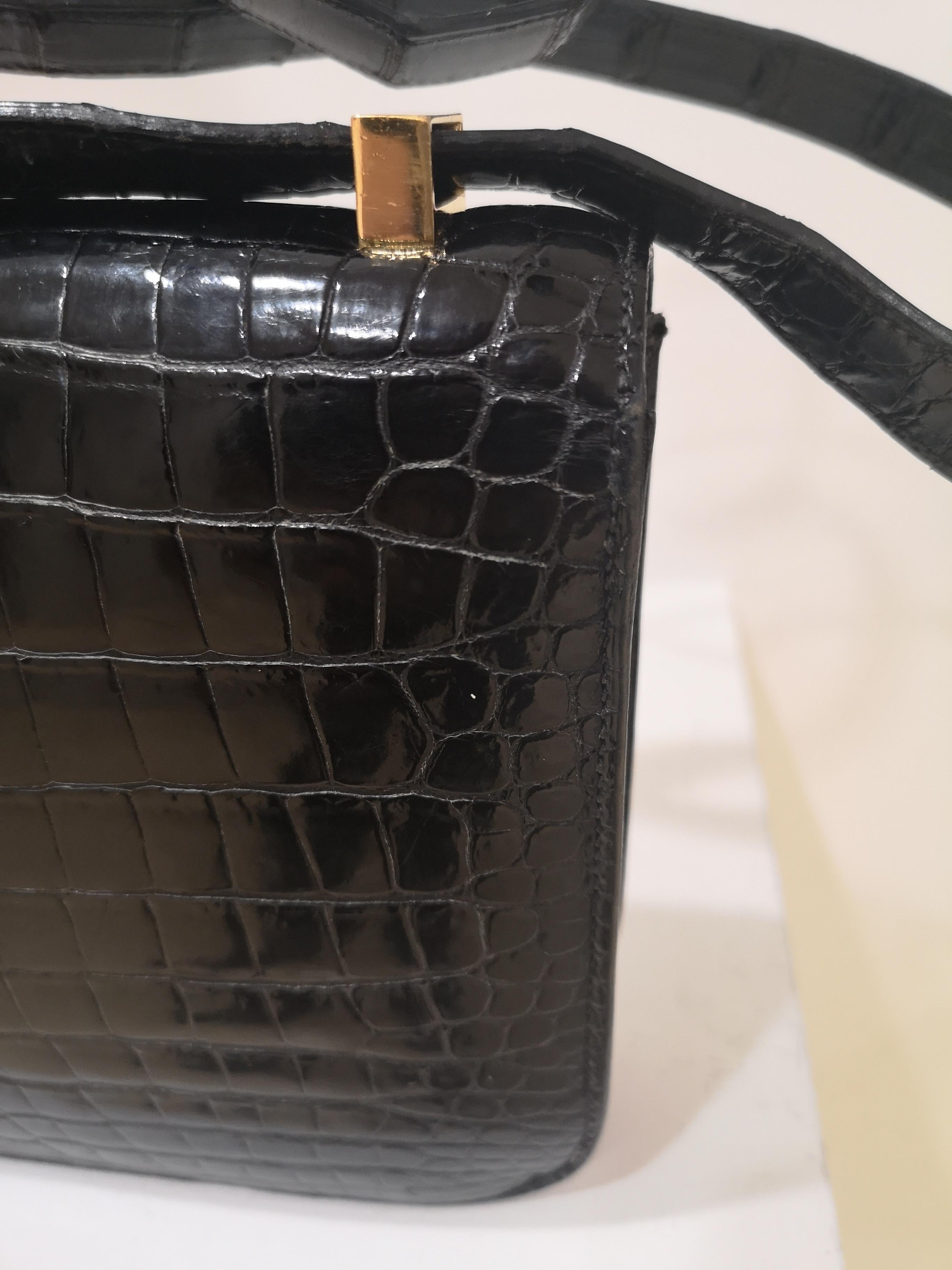 Hermès Black Constance Crocodile 9