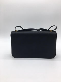 Hermes Black Constance Elan in silk