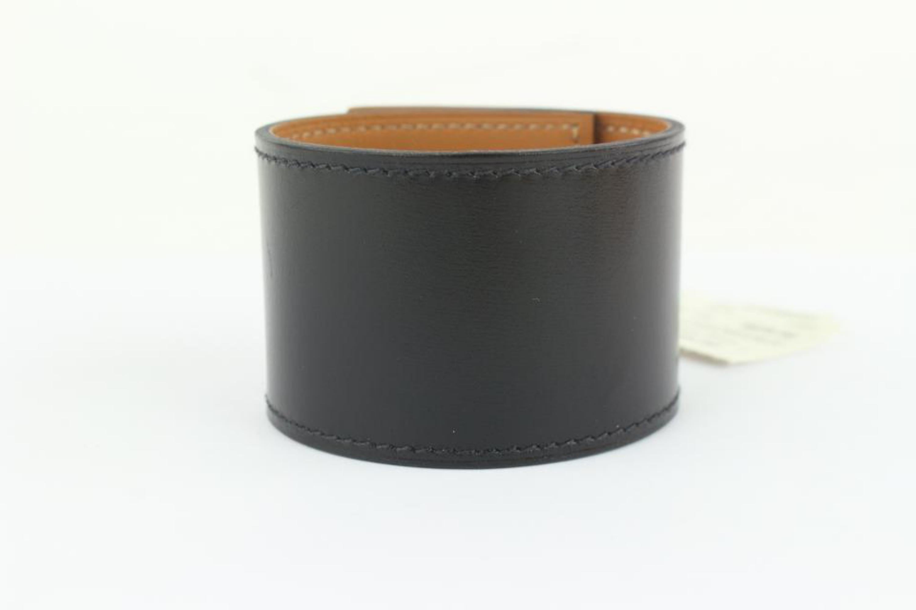 Hermès Black Creneau Cuff 19hz1009 Bracelet For Sale 2