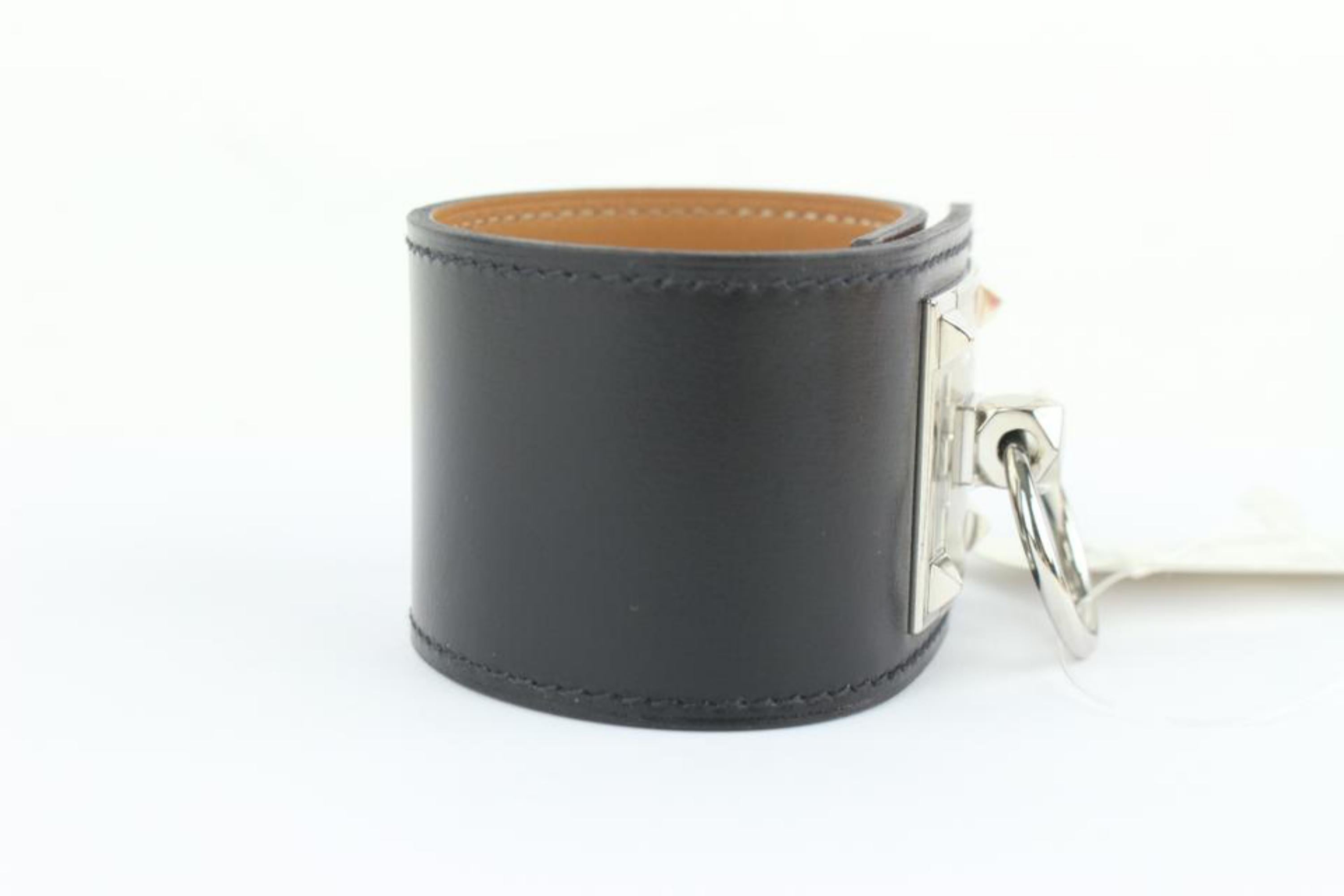 Hermès Black Creneau Cuff 19hz1009 Bracelet For Sale 4