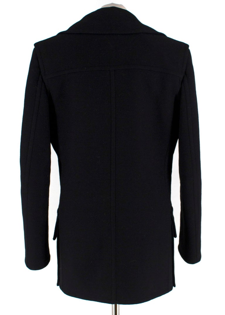 Hermes black double-faced cashmere-blend jacket US 6 at 1stDibs ...