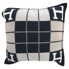 Hermès Black & Ecru Avalon III pillow, small model