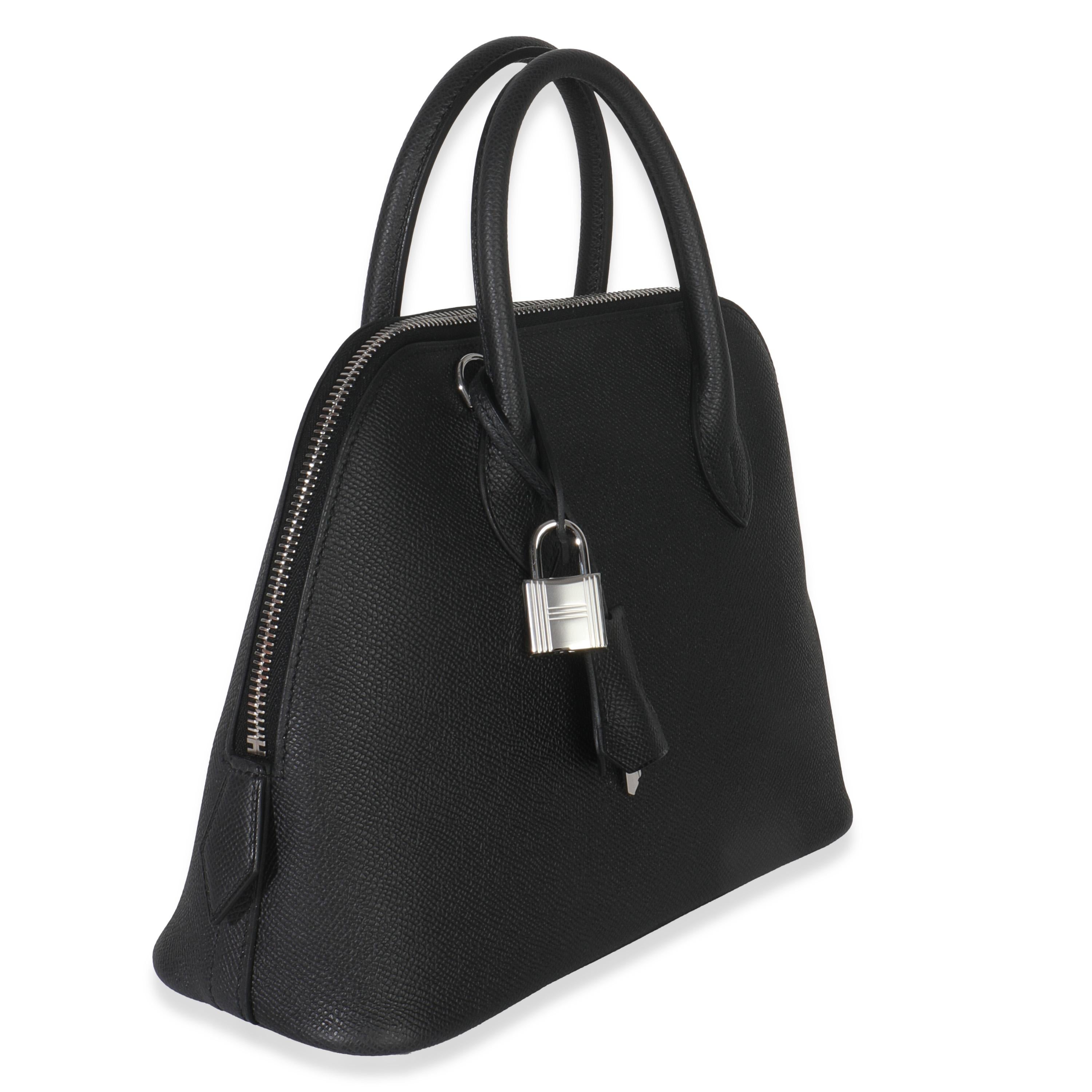 Noir Hermès Black Epsom 1923 Bolide 25 PHW en vente