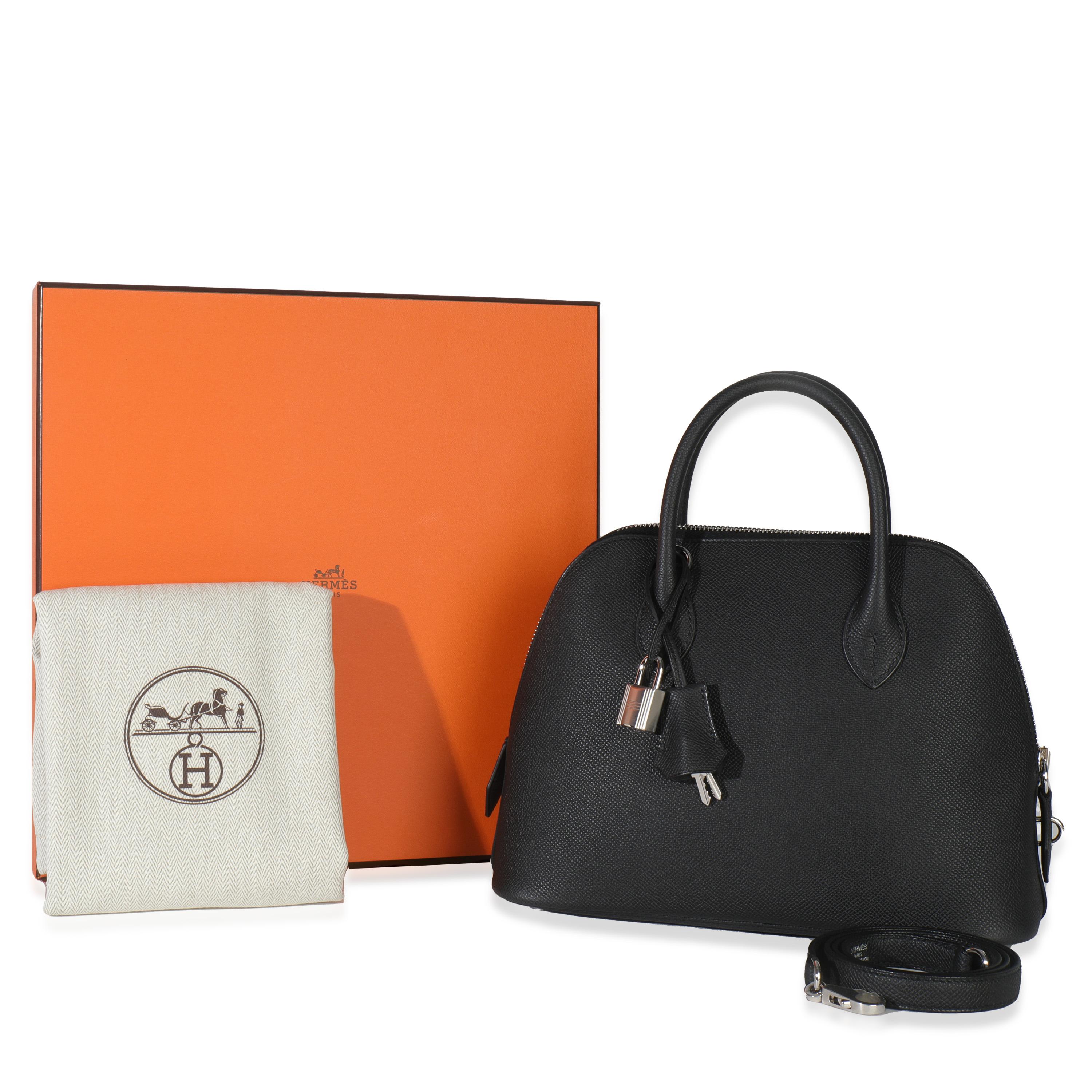 Hermès Black Epsom 1923 Bolide 25 PHW en vente 1