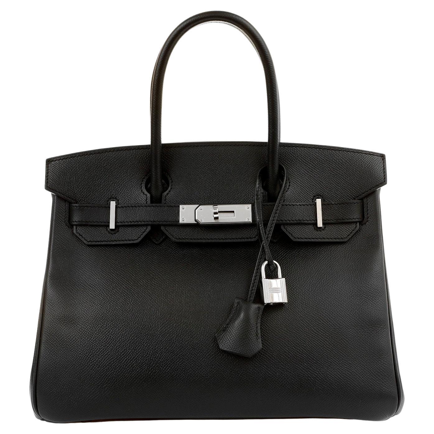 Hermès Black Epsom 30 cm Birkin with Palladium