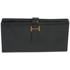 Hermes Black Epsom Bifold Wallet