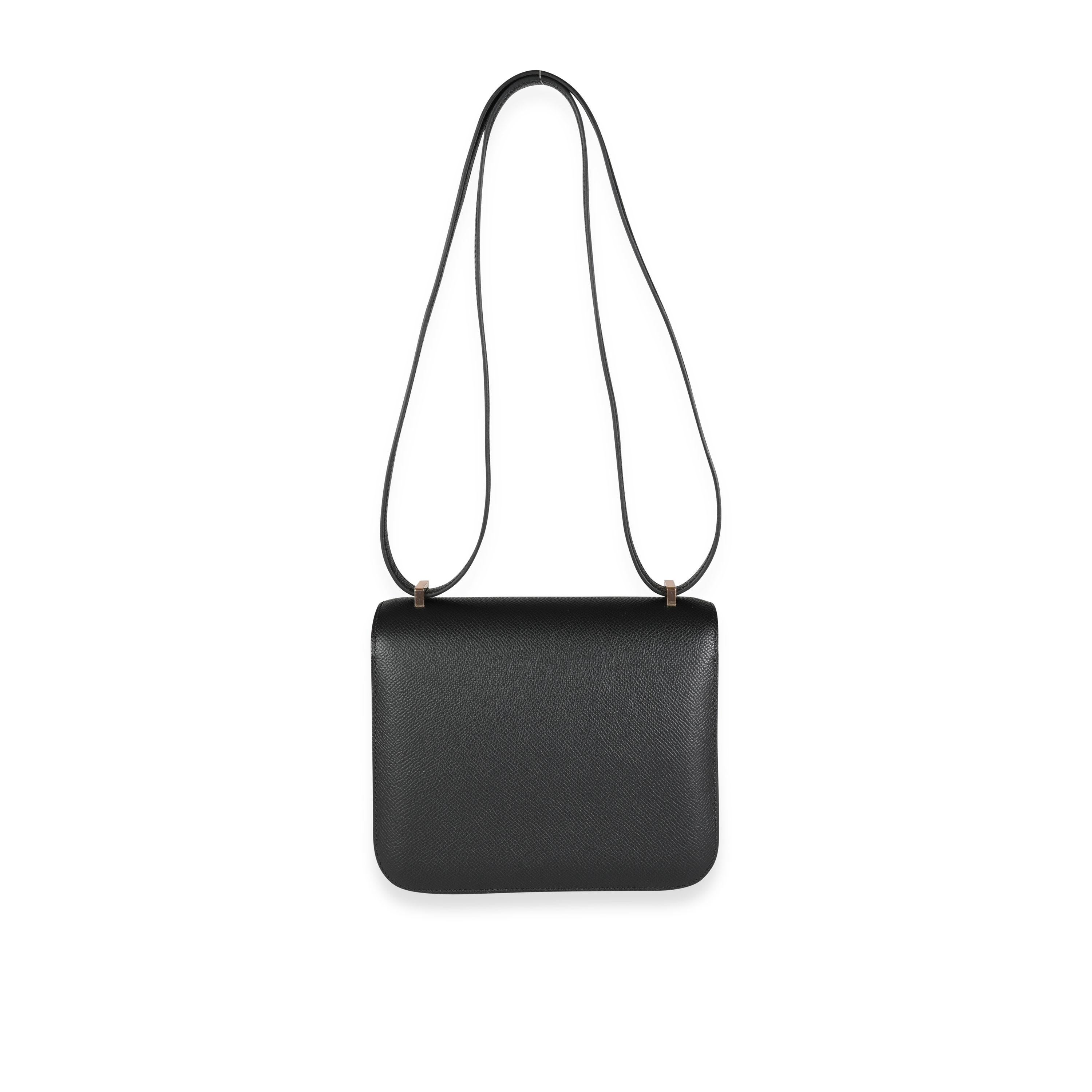 Listing Title: Hermès Black Epsom Constance 18 RGHW
SKU: 115348
Condition: Pre-owned (3000)
Handbag Condition: Mint
Condition Comments: Mint Condition. Plastic on hardware. No visible signs of wear. Final sale.
Brand: Hermès
Model: Constance
Origin