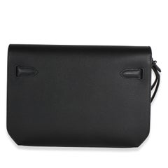 Hermès Black Epsom Kelly Depeches 25 PHW