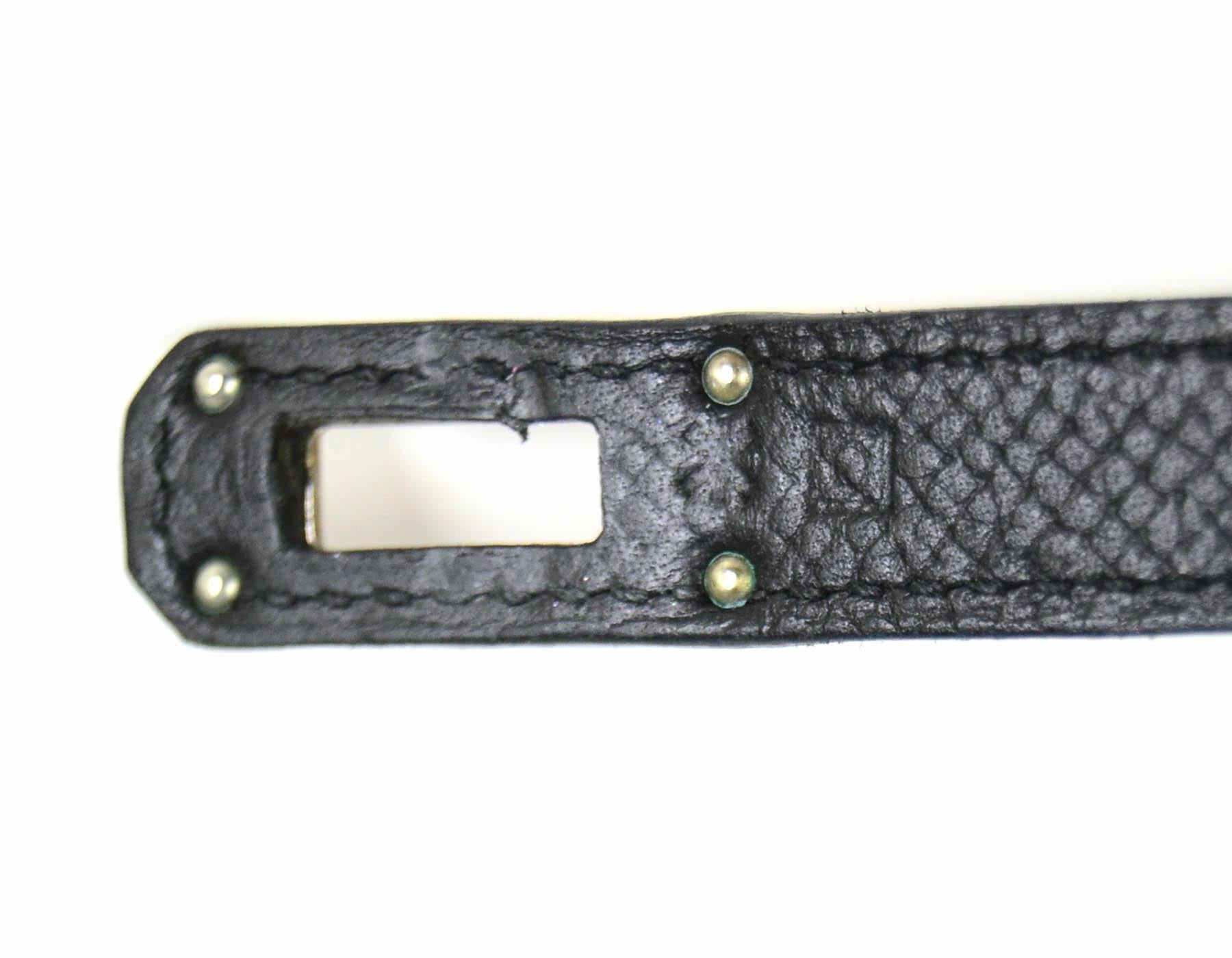 Hermes Black Epsom Kelly Longue Wallet w/ Palladium Hardware rt. $3, 375 5