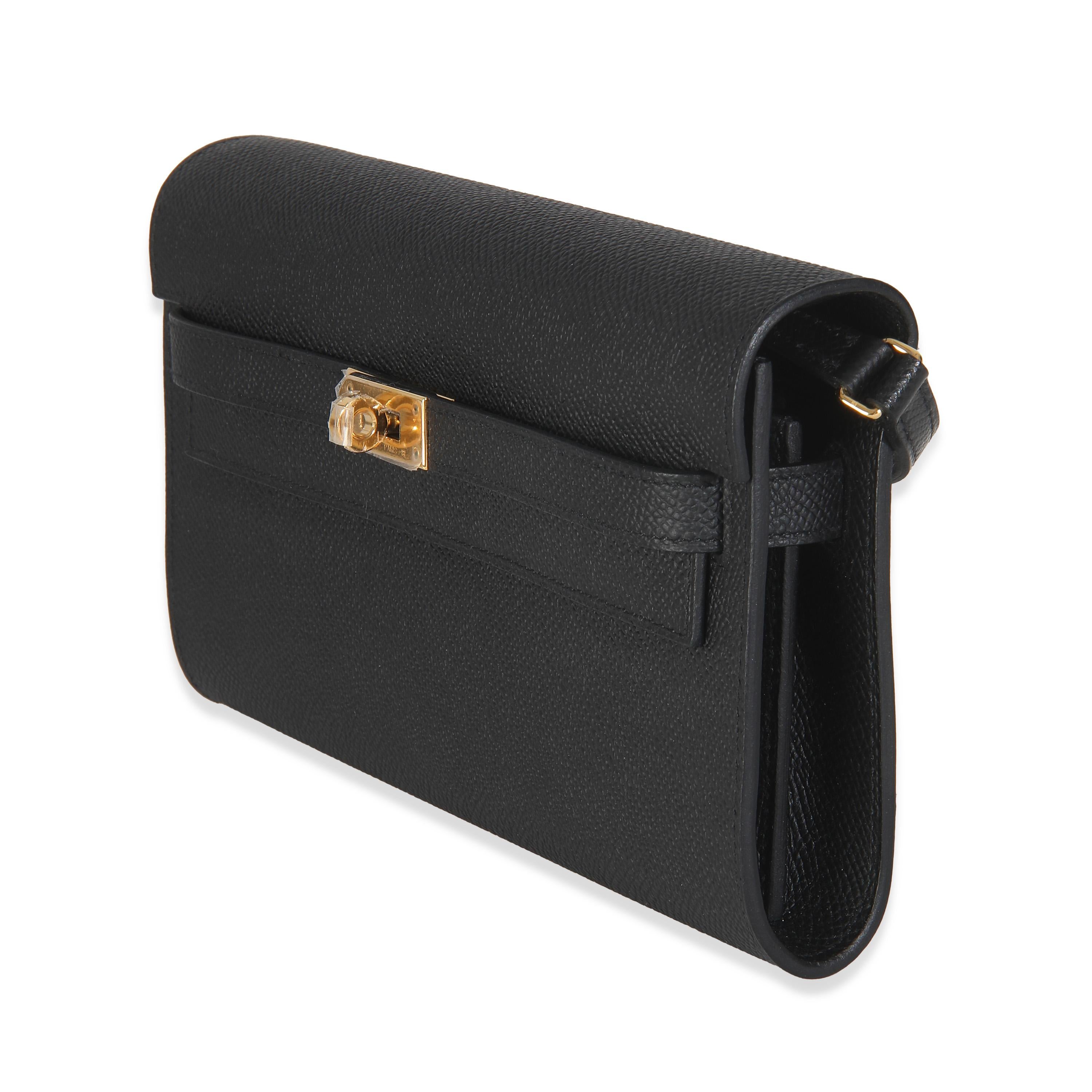 Women's or Men's Hermes Black Epsom Kelly To Go For Sale