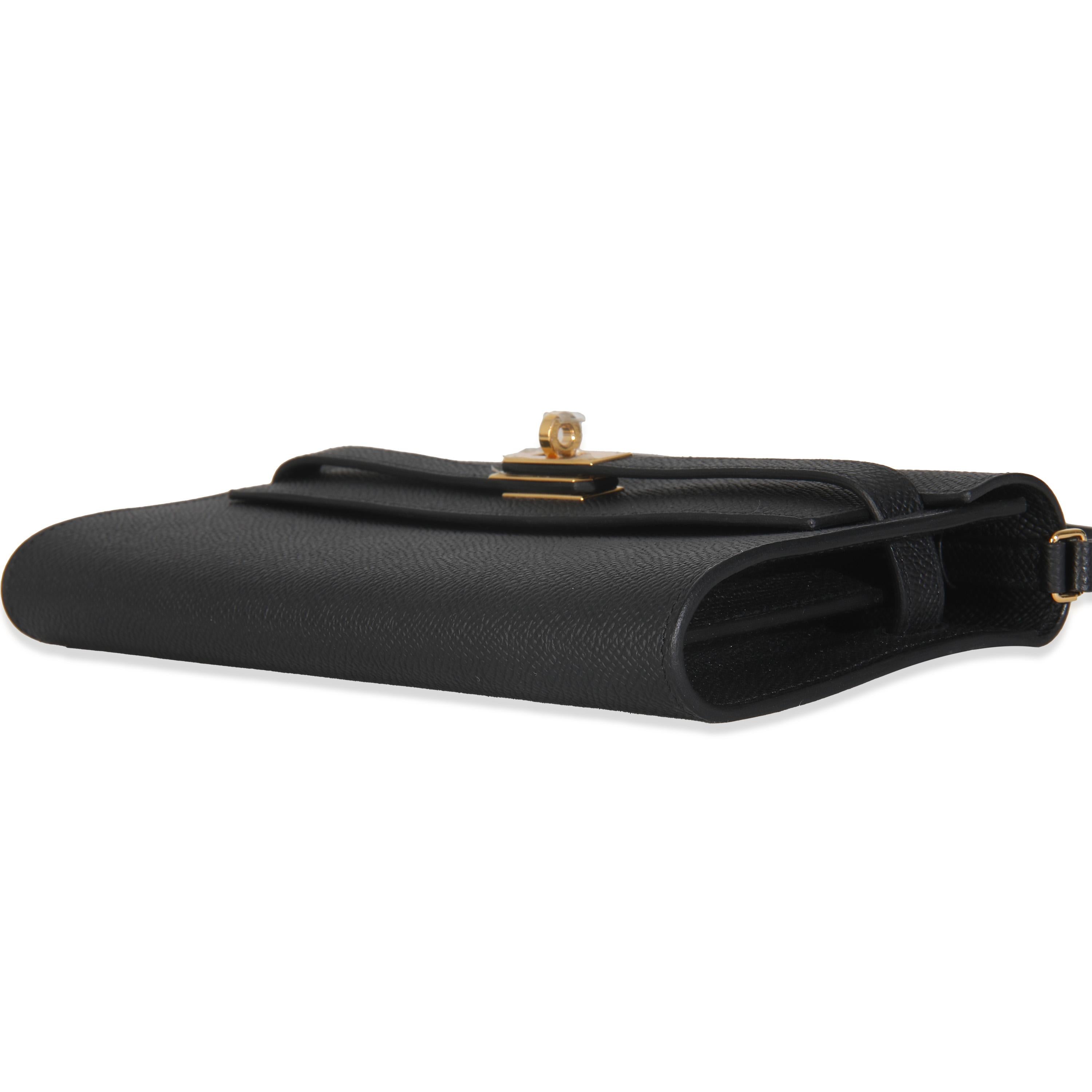 Hermes Black Epsom Kelly To Go For Sale 1