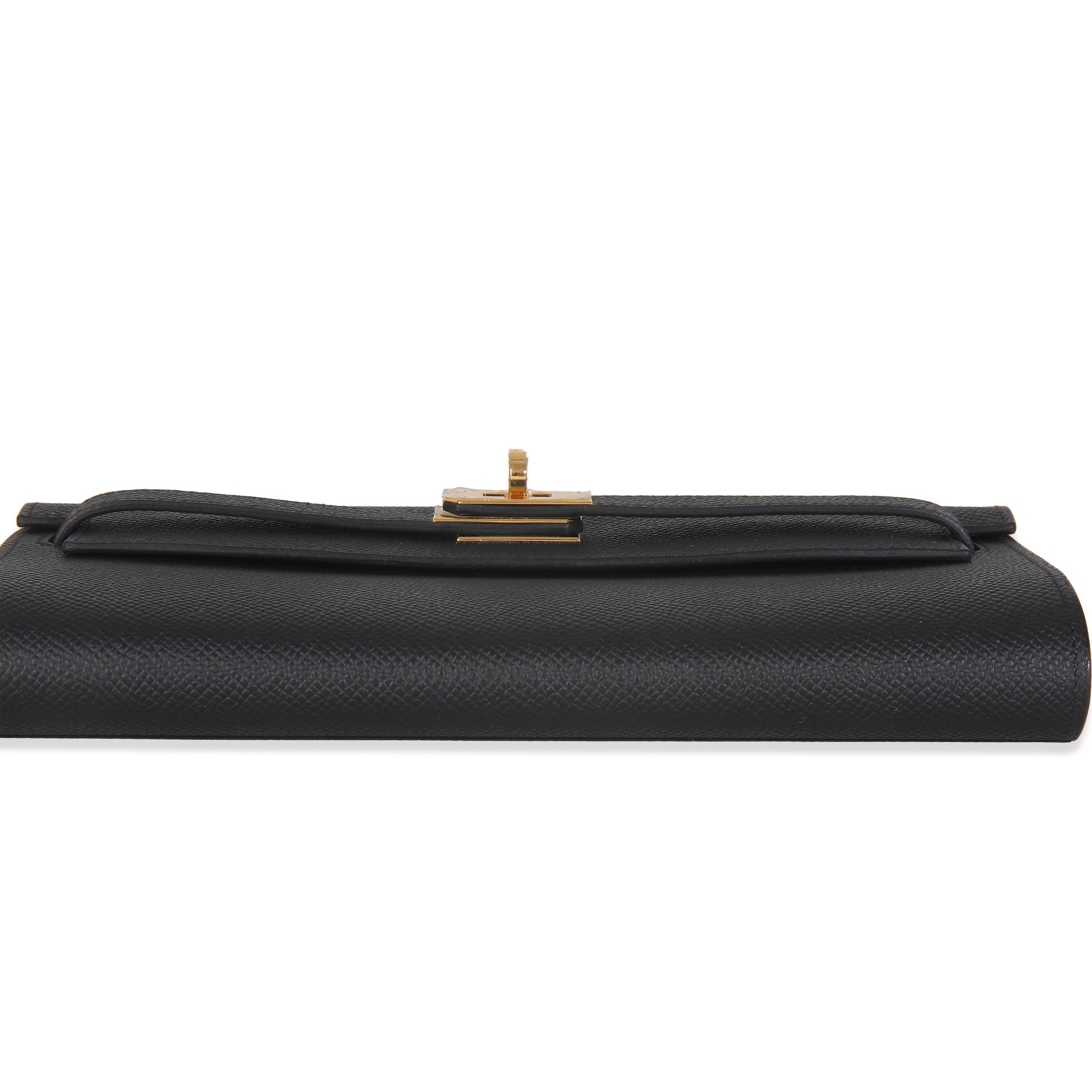 Hermes Black Epsom Kelly To Go For Sale 4