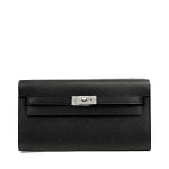 Hermès Black Epsom Kelly To Go Wallet