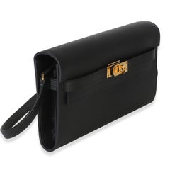 Hermès Portafoglio Epsom Kelly To Go Nero GHW
