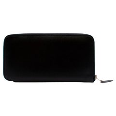 Hermes Black Epsom Leather Azap Classic Wallet PHW