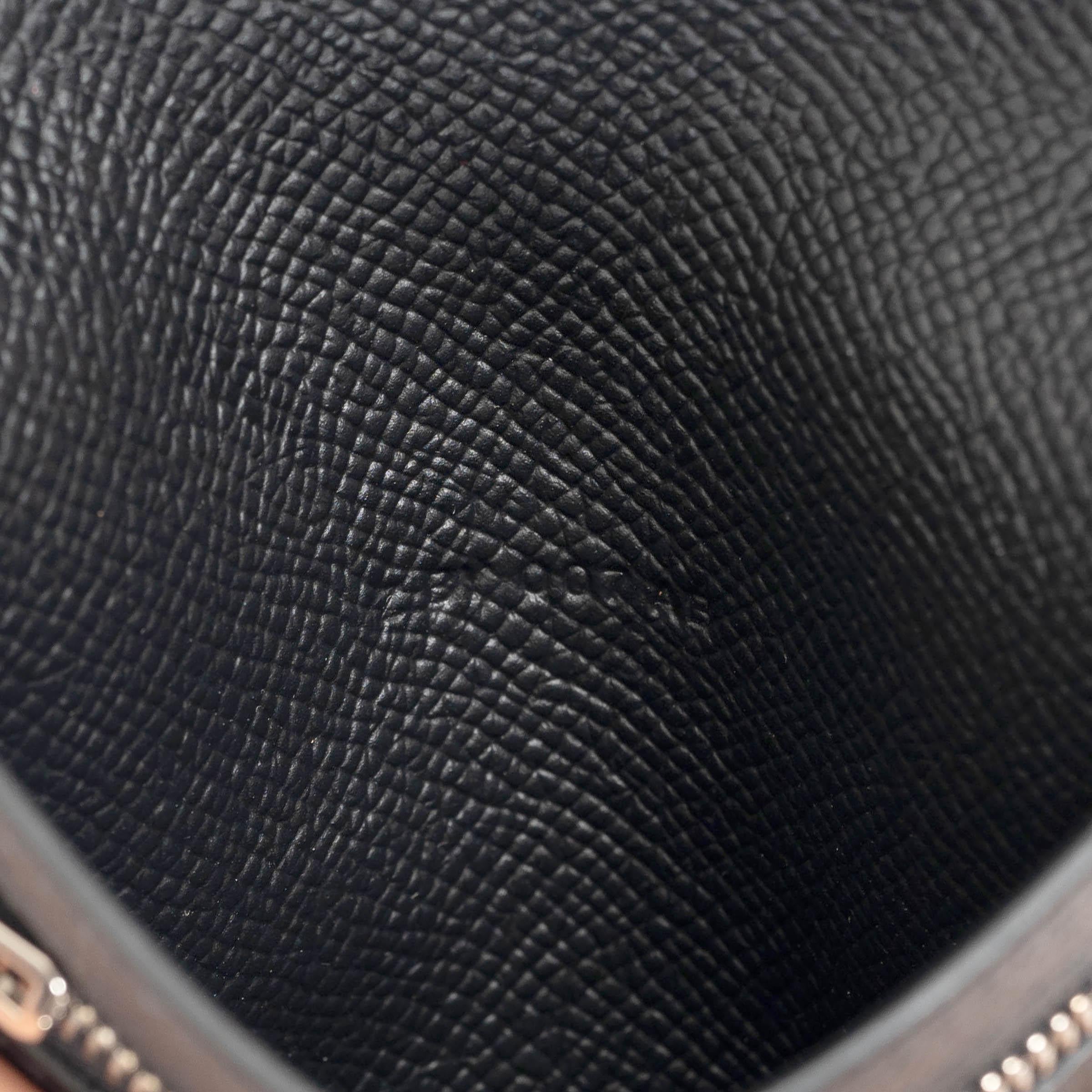 HERMES black Epsom leather BEARN COMPACT Wallet Phw For Sale 2