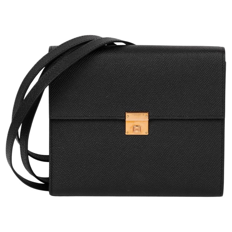 Hermès Black Epsom Leather Clic 16 For Sale at 1stDibs