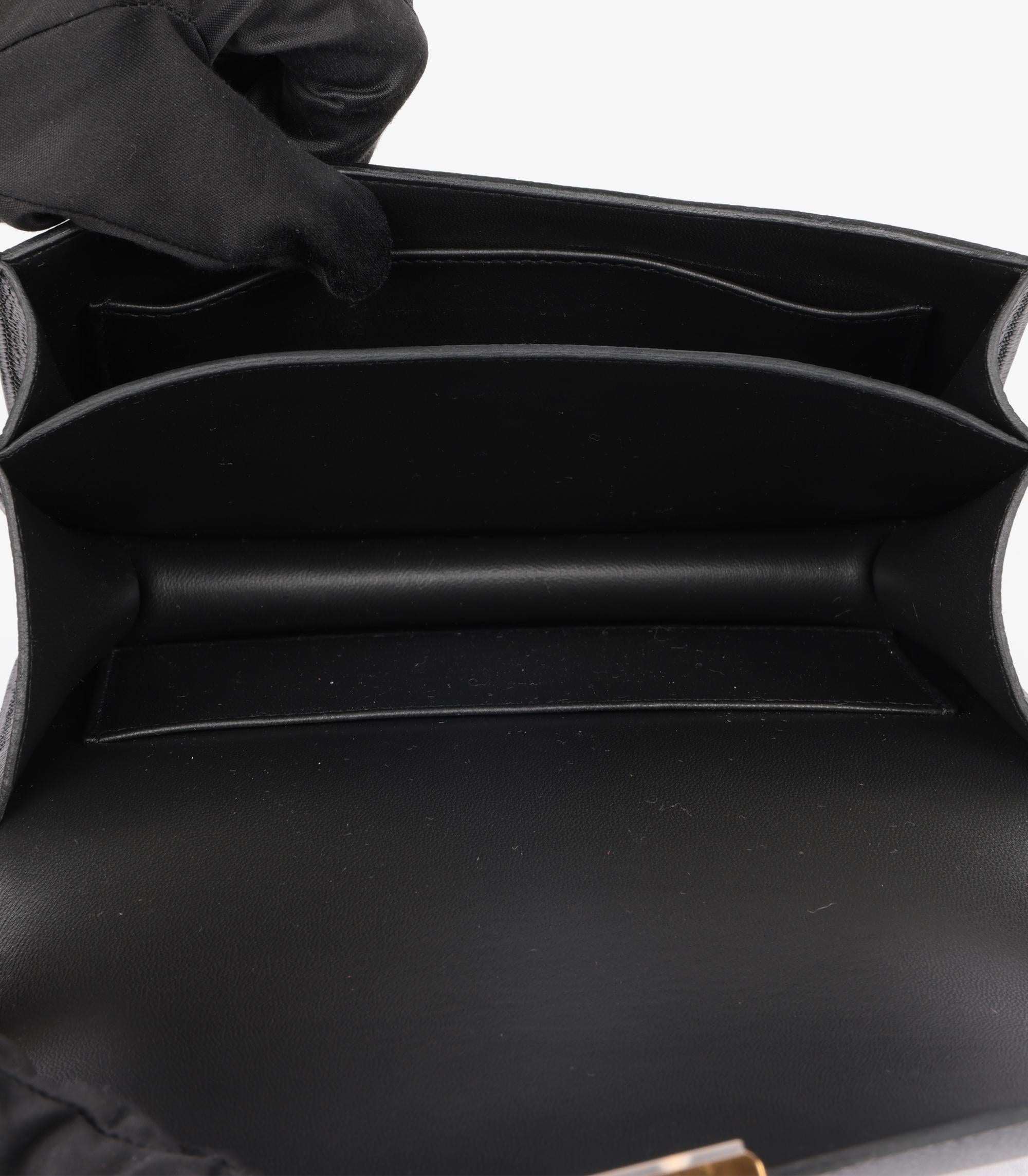 Hermès Black Epsom Leather Constance 18 6