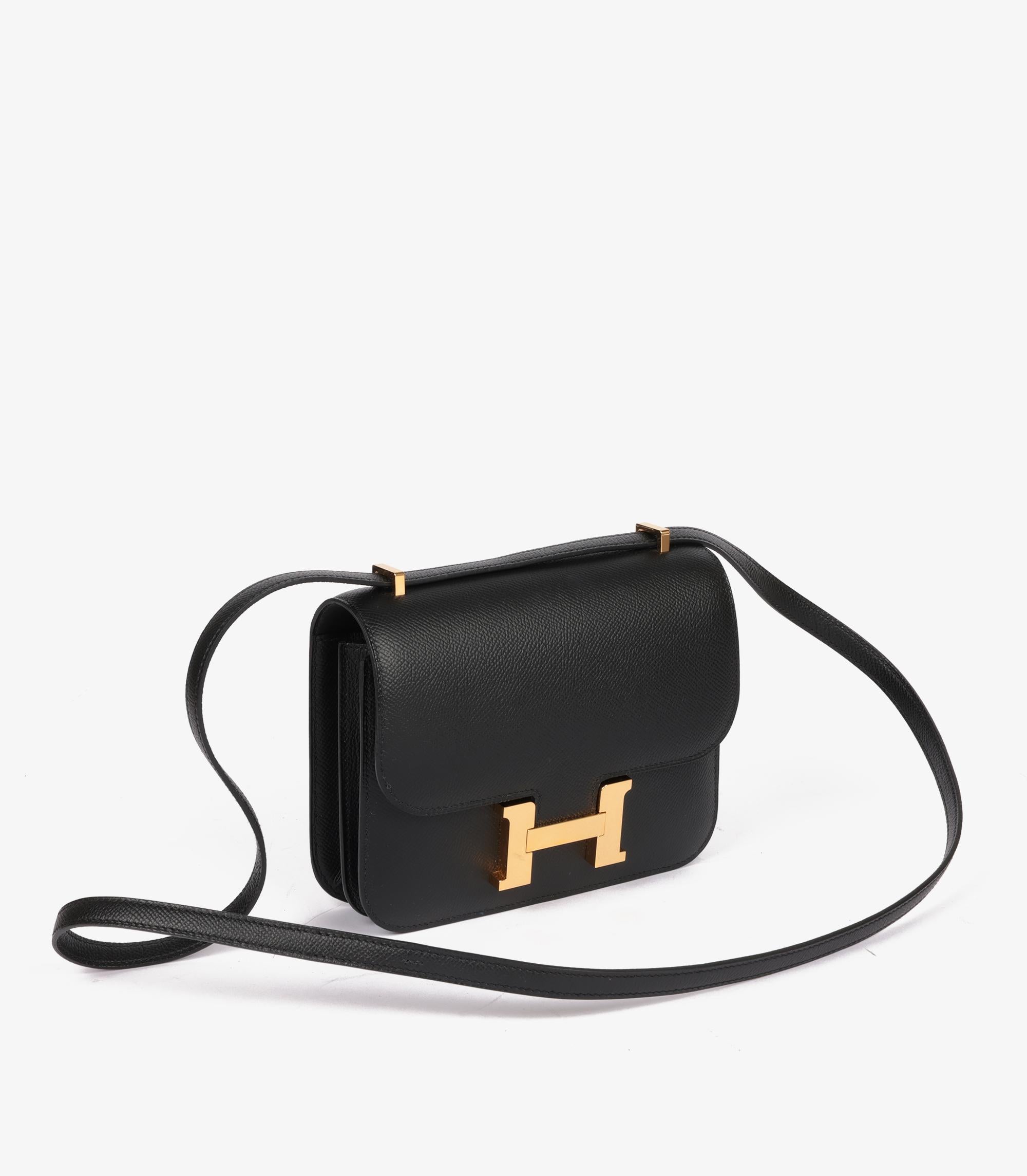 Hermès Black Epsom Leather Constance 18 In Excellent Condition In Bishop's Stortford, Hertfordshire