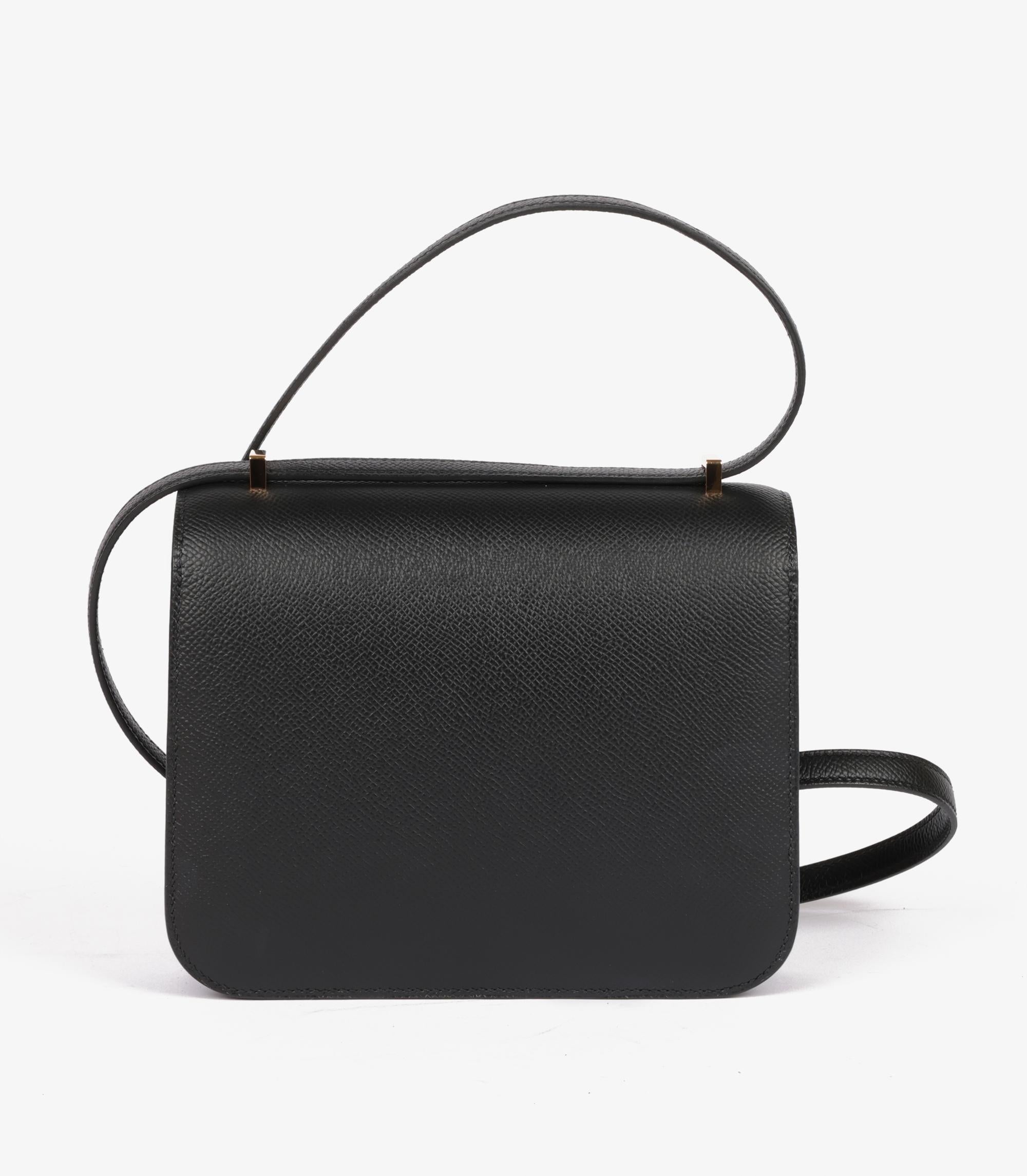 Hermès Black Epsom Leather Constance 18 1