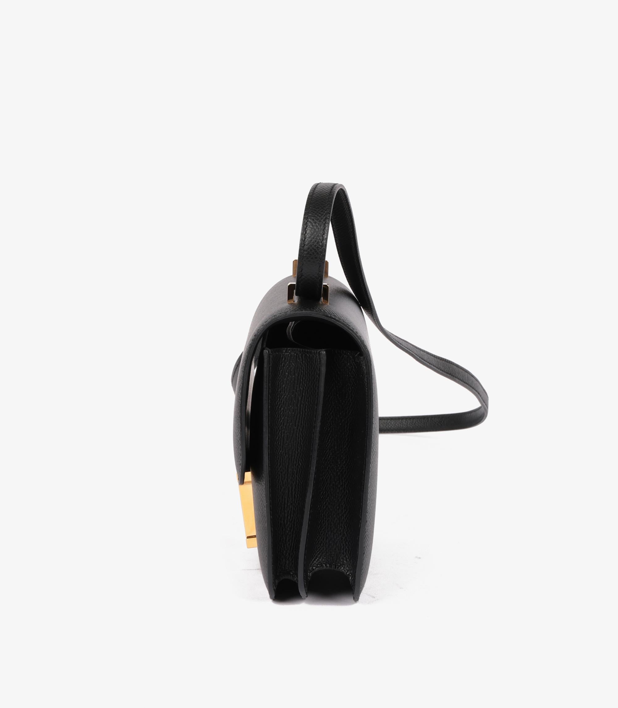 Hermès Black Epsom Leather Constance 18 2