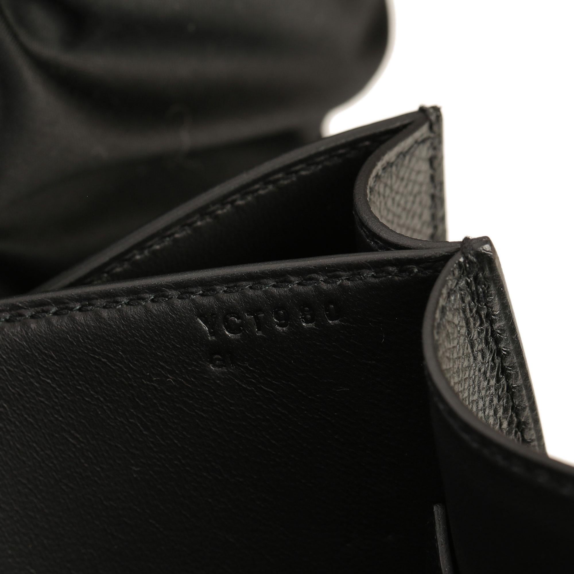 Hermès Black Epsom Leather Constance 24 In New Condition In Bishop's Stortford, Hertfordshire