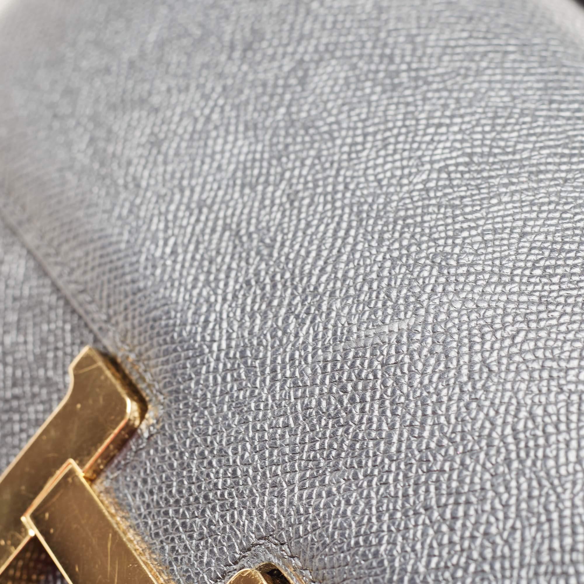 Hermes Black Epsom Leather Constance Elan Bag 3