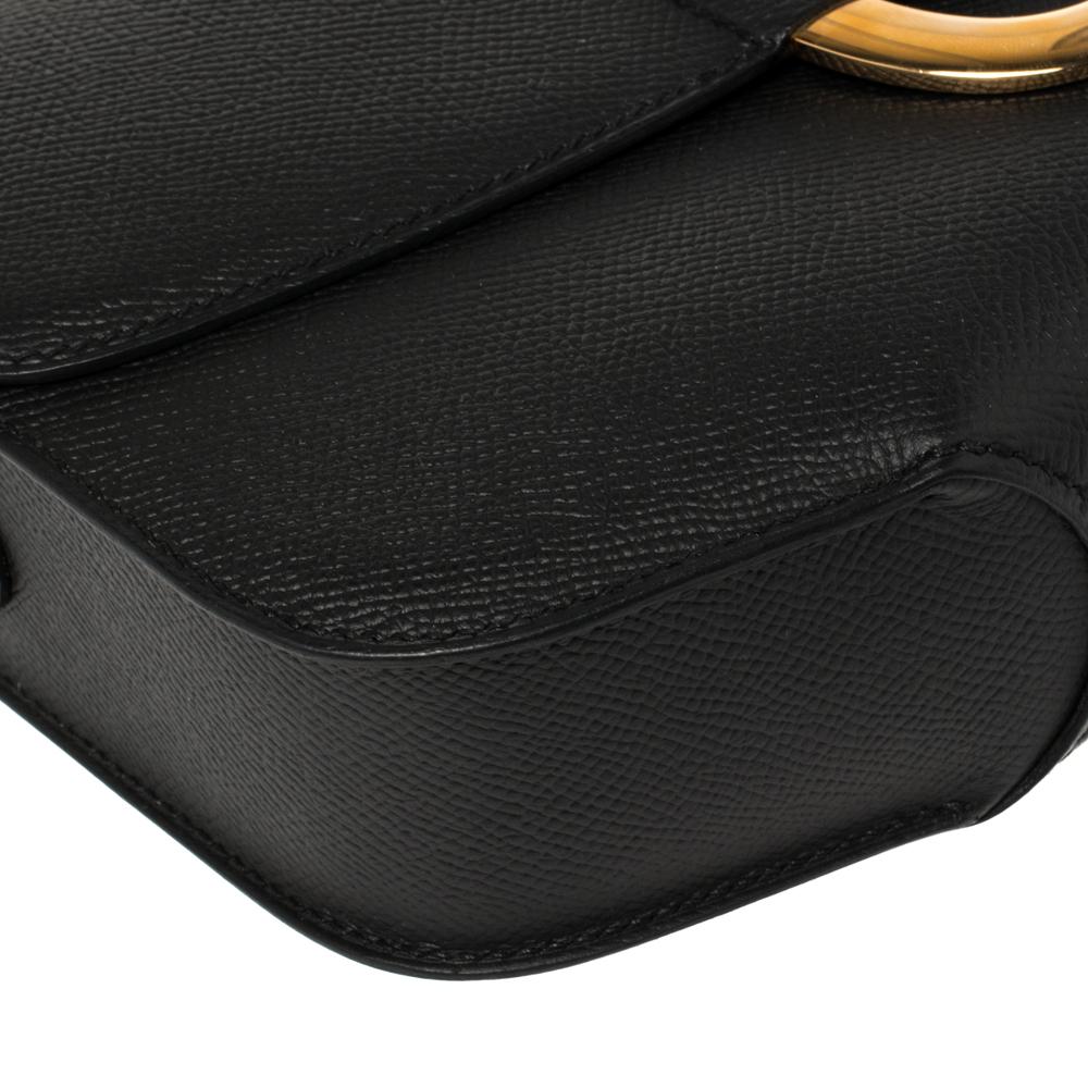 Hermes Black Epsom Leather Gold Hardware Cherche Midi 25 Bag 6