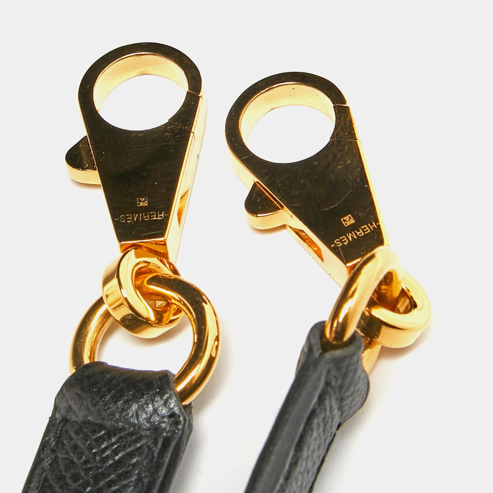 Hermes Black Epsom Leather Gold Hardware Kelly Sellier 32 Bag 2