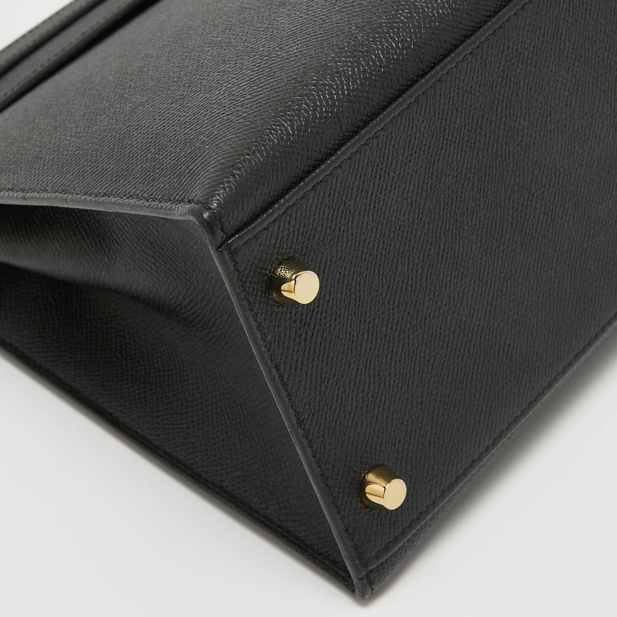 Hermes Black Epsom Leather Gold Hardware Kelly Sellier 32 Bag 3