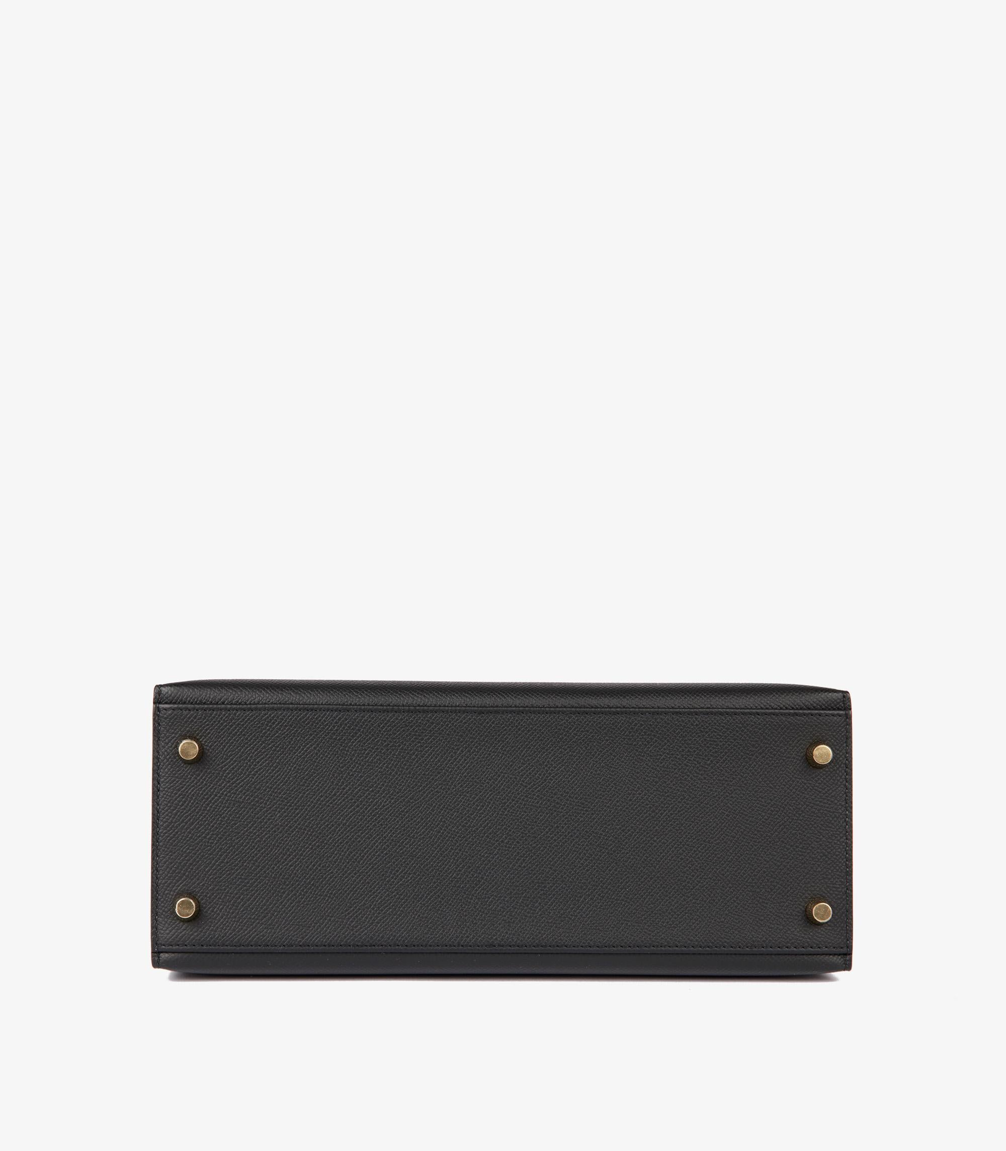 Hermès Black Epsom Leather Kelly 28cm Sellier 2