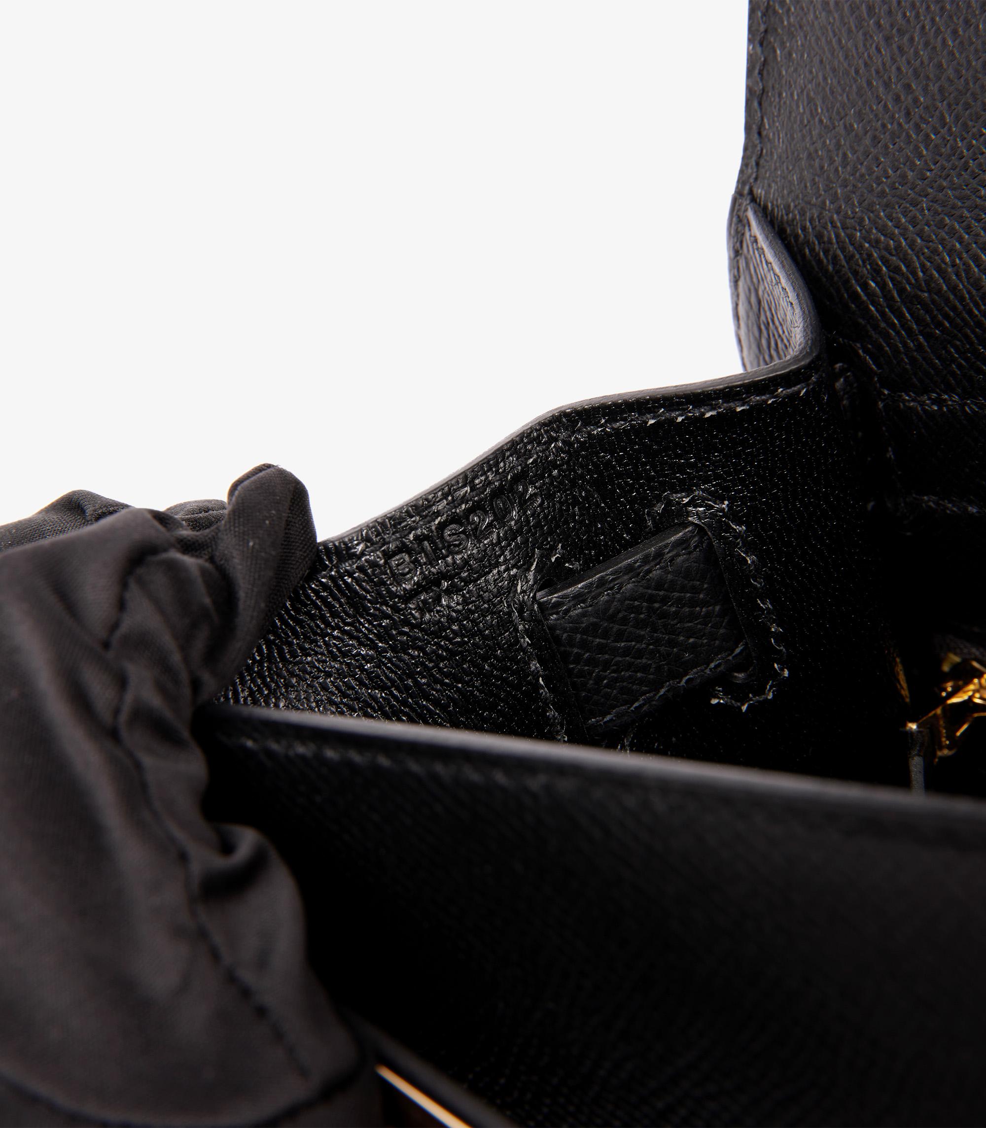Hermès Black Epsom Leather Kelly 28cm Sellier 5