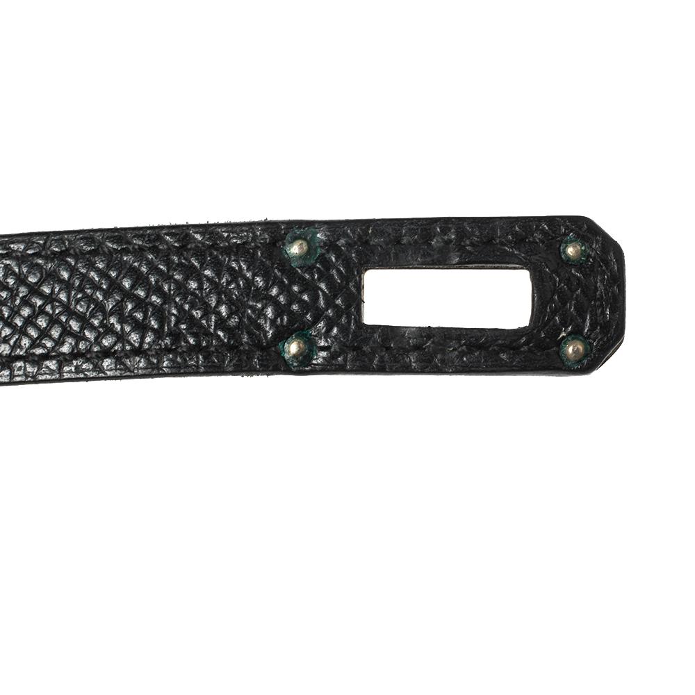 Hermes Black Epsom Leather Long Kelly Wallet 5