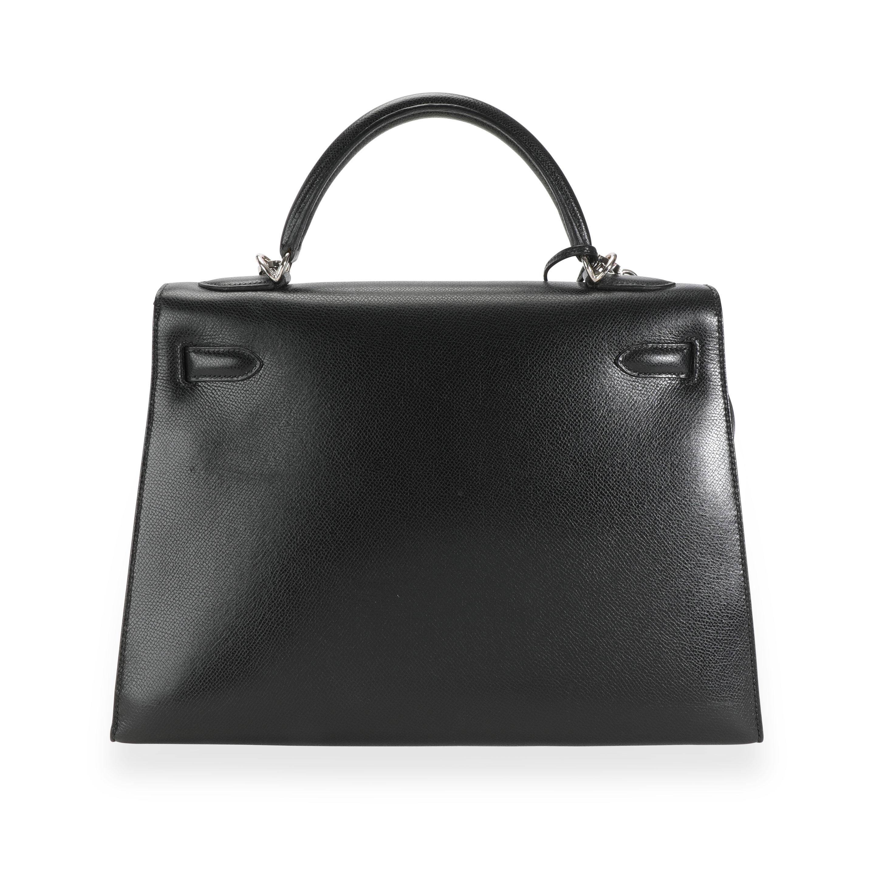 Hermès Black Epsom Sellier Kelly 32 PHW 3