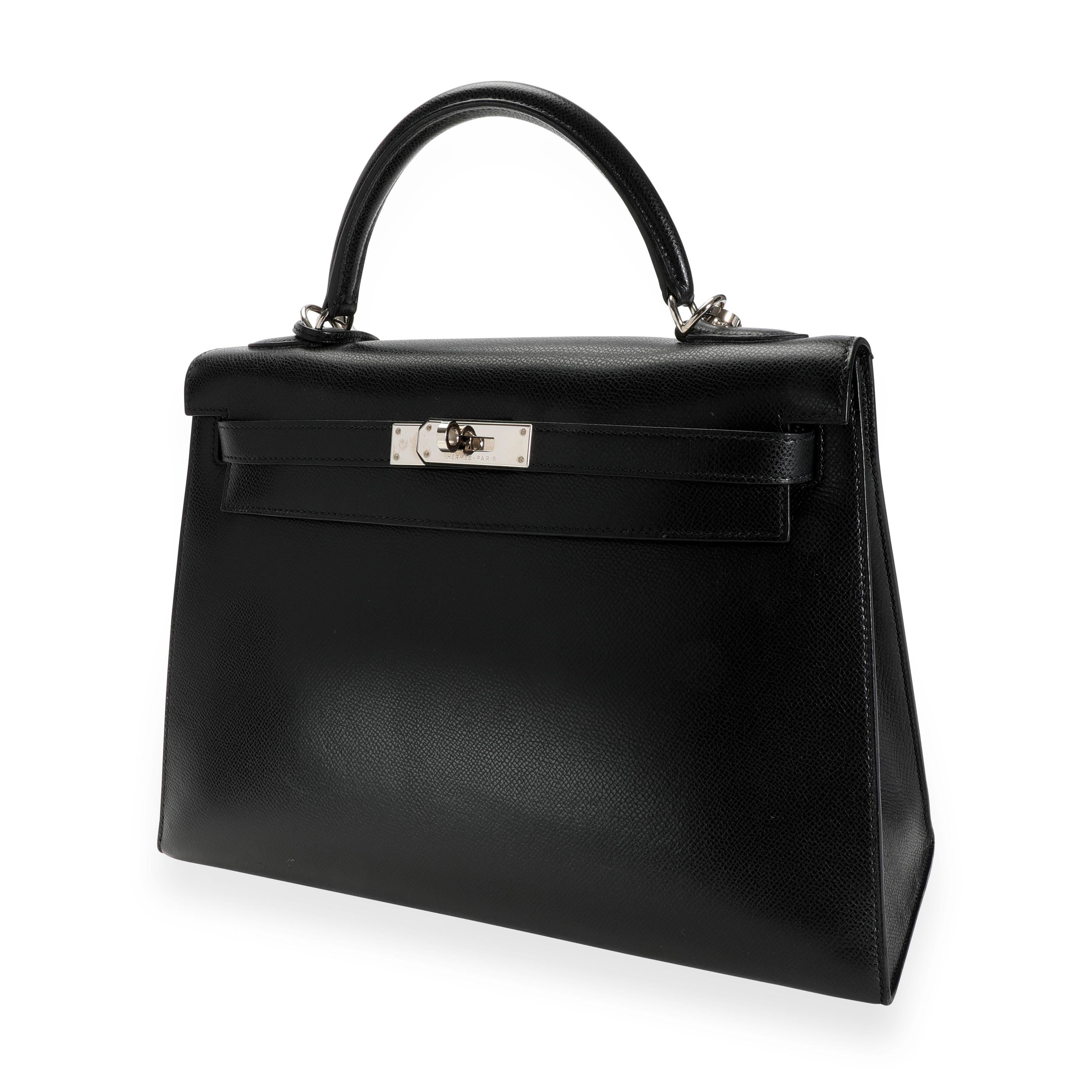 Hermès Black Epsom Sellier Kelly 32 PHW 5