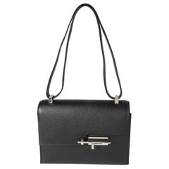 Hermès Schwarz Epsom Verrou 23 PHW