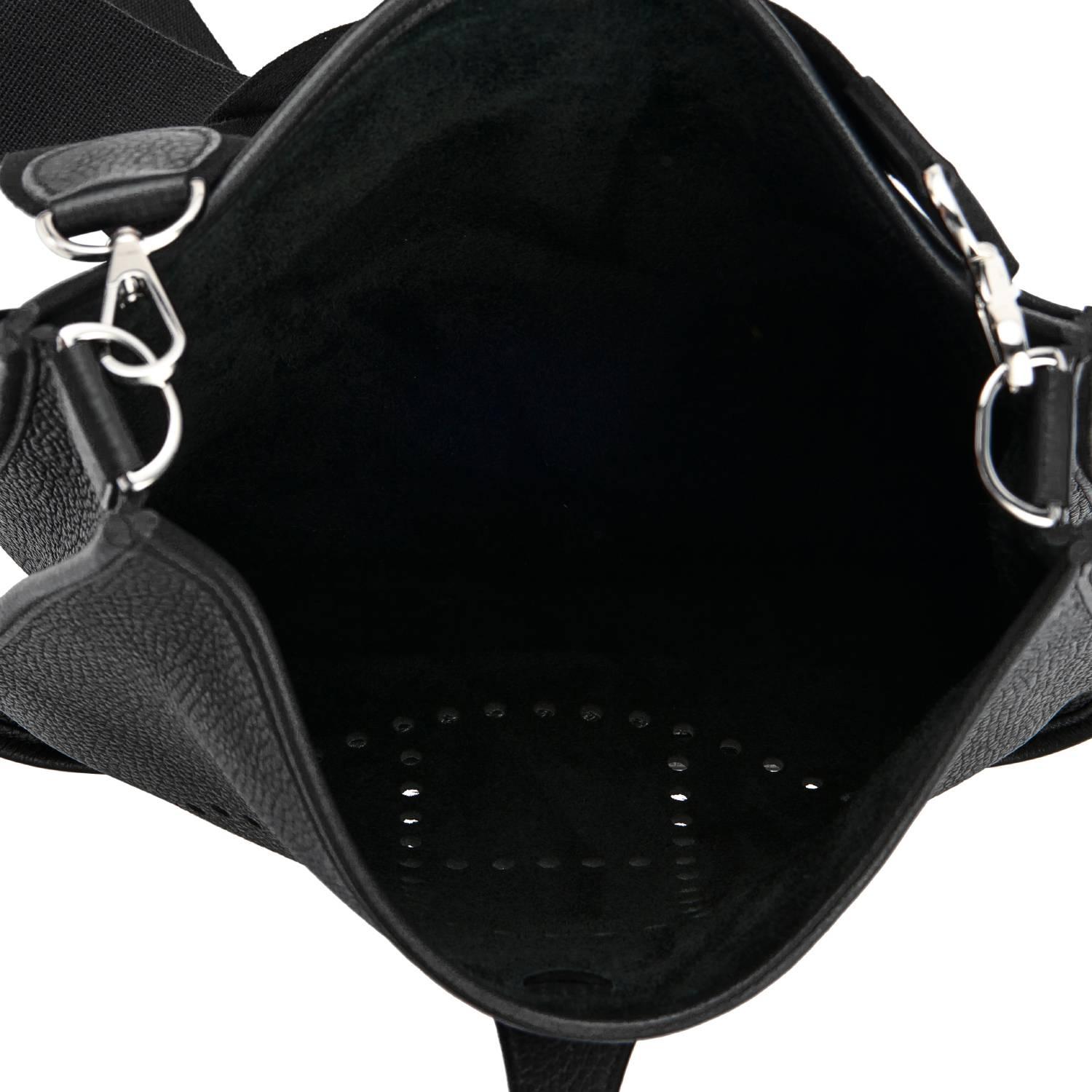 Women's or Men's Hermes Black Evelyne III 29cm PM Cross-Body Messenger Bag NEW GIFT