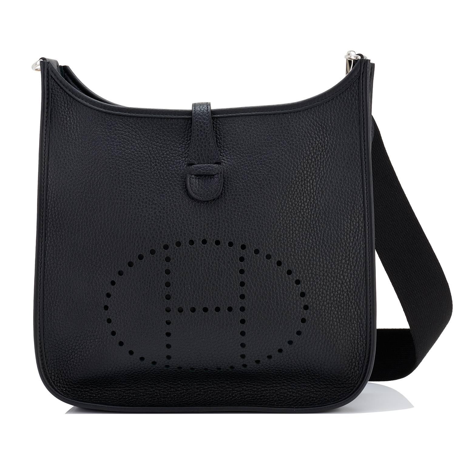 Hermes Black Evelyne III 29cm PM Cross-Body Messenger Bag NEW GIFT 3