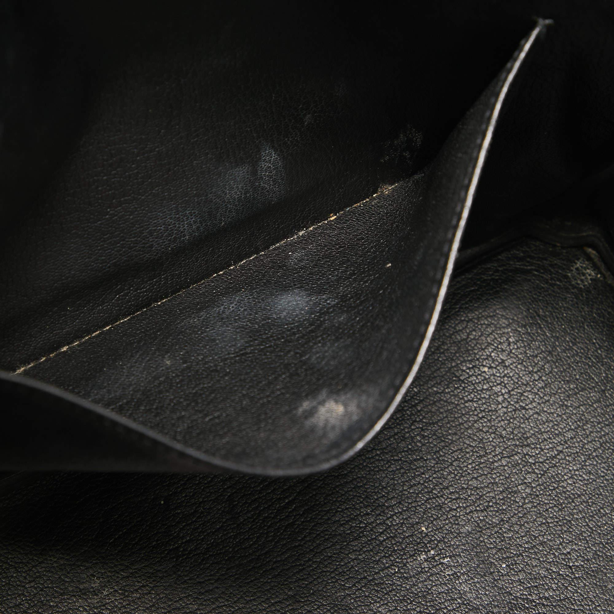 Hermès Black Evercolor Leather Palladium Finish Birkin 30 Bag 11
