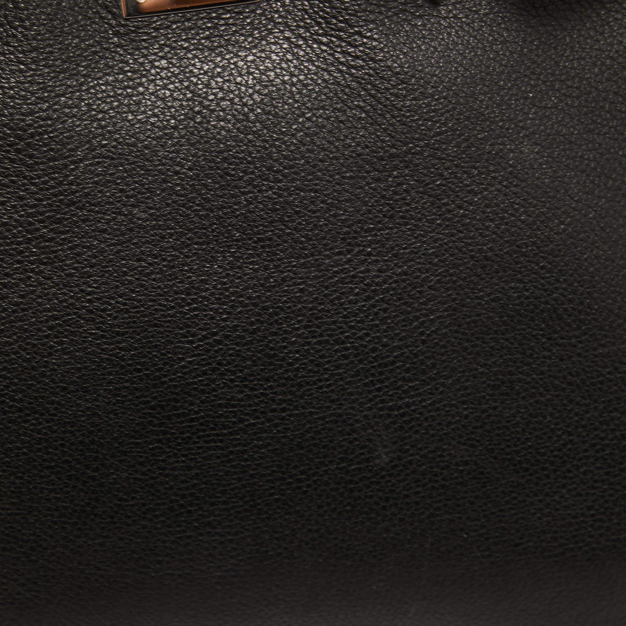 Hermès Black Evercolor Leather Palladium Finish Birkin 30 Bag 15