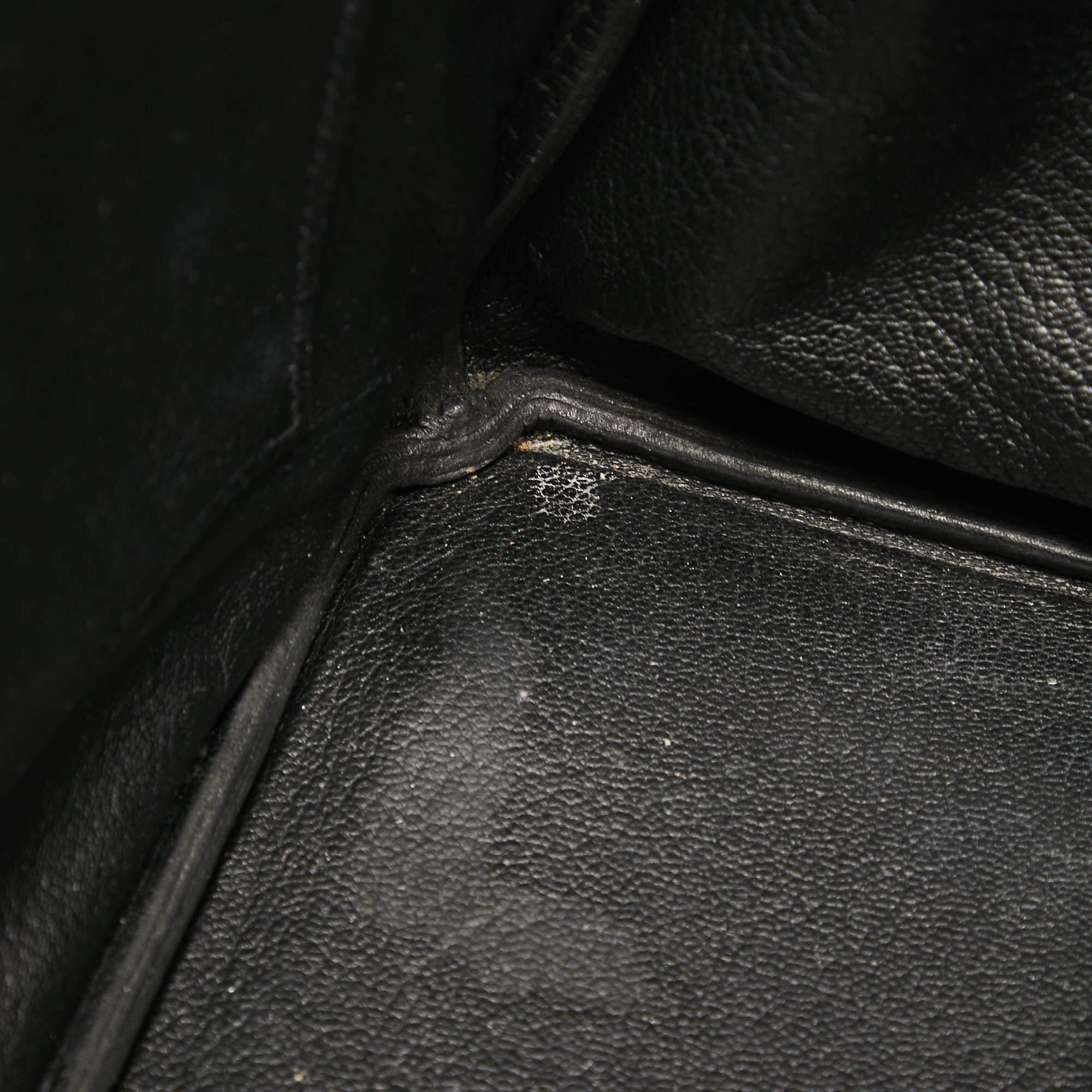 Hermès Black Evercolor Leather Palladium Finish Birkin 30 Bag 5