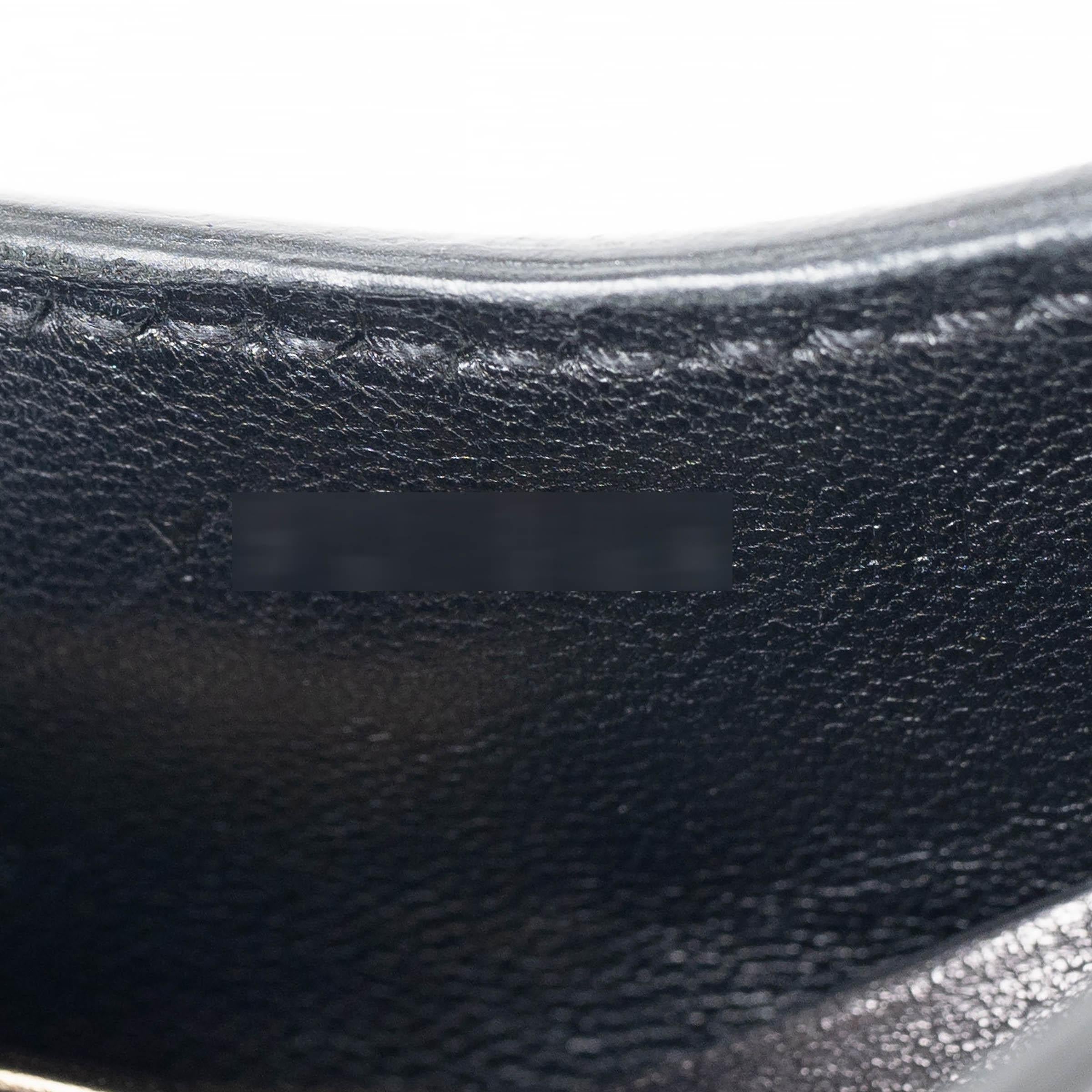 HERMES schwarz Evercolor Leder TRIM DUO 24 Crossbody Tasche Phw im Angebot 2