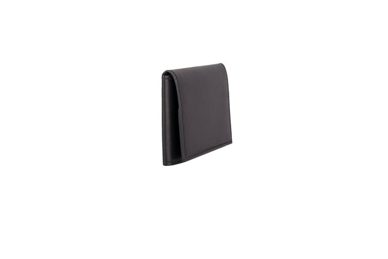 HERMES black Eversoft leather GUERNESEY Credit Card Wallet at 1stDibs
