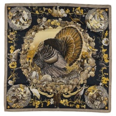 Hermès Black "Faune et Flore du Texas" Scarf Hermès Black "Faune et Flore du Texas" Scarf
