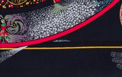 Hermès Black Feux d'Artifice Pochette