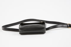 Hermes Black Floride Box Belt Clutch Bag