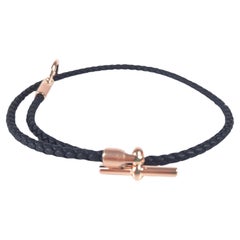 Hermes Black Glenan Bracelet size T2