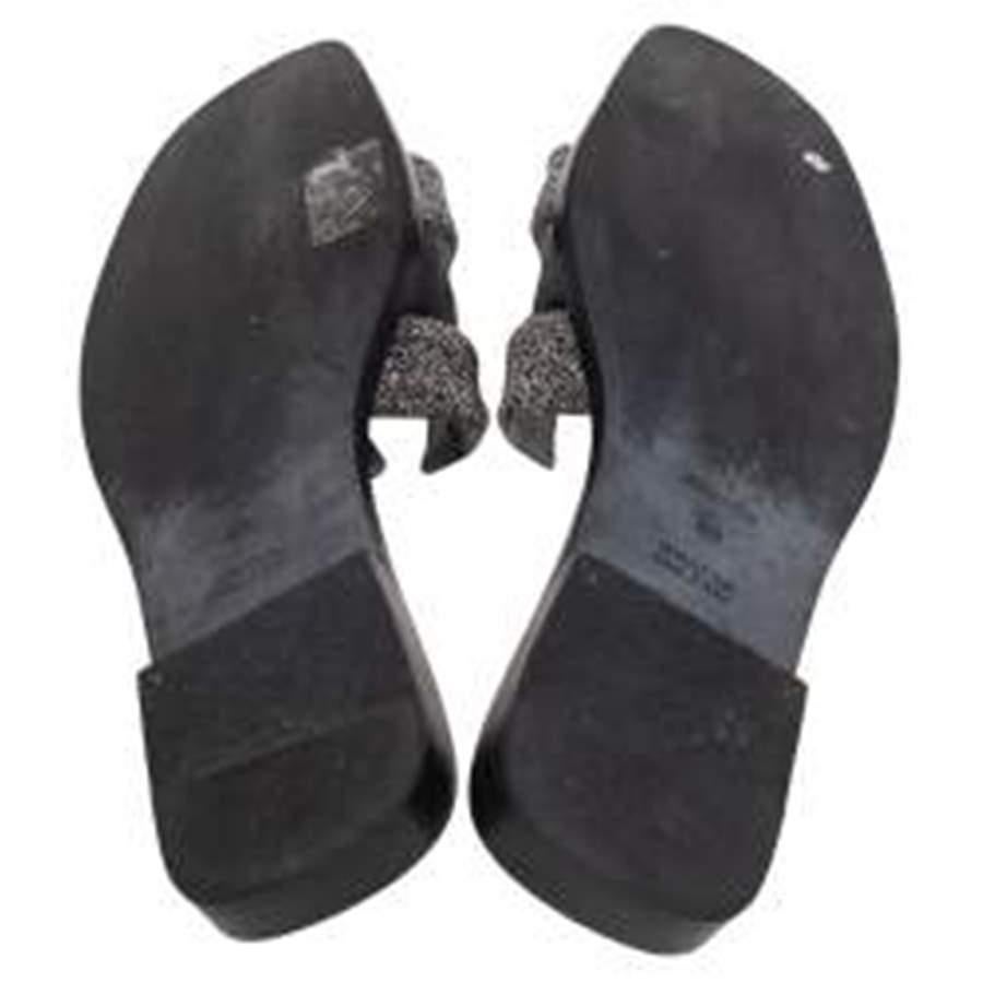 hermes grey sandals