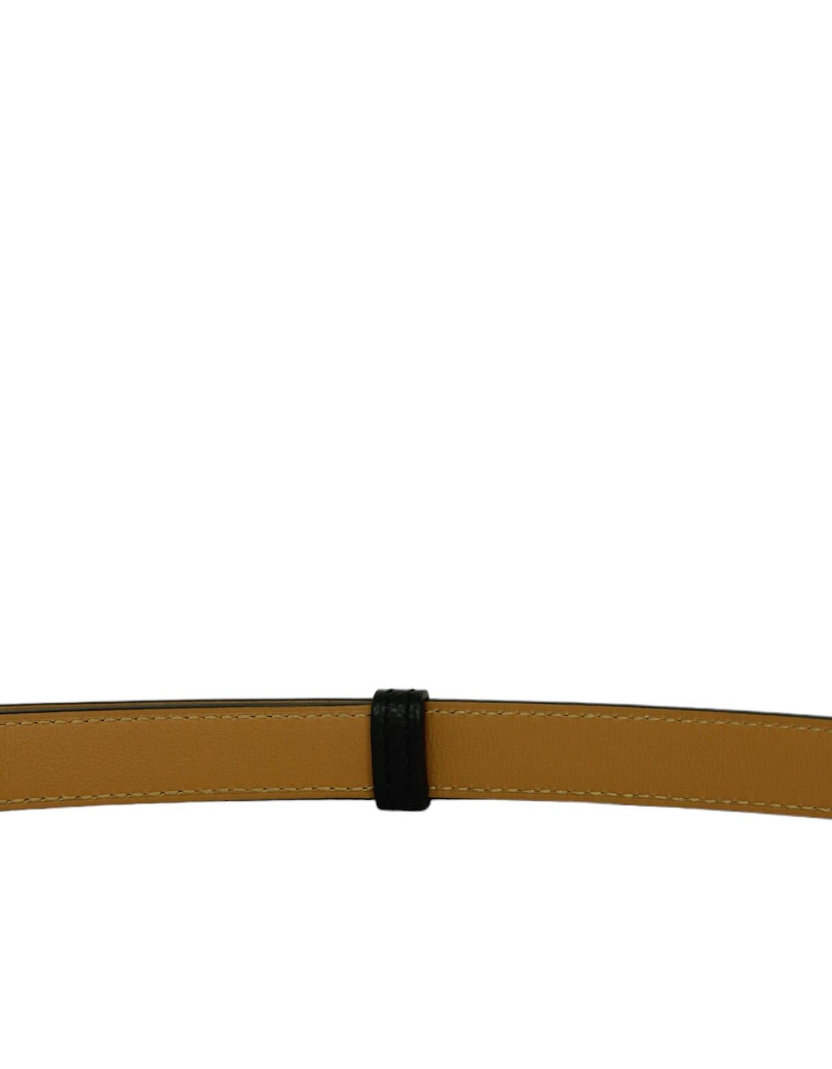 Hermes Black/Gold Epsom Leather Kelly Pocket Adjustable Belt/Pouch For Sale 6